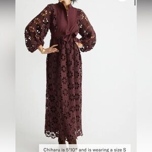 Merlot Lace Calliope Dress